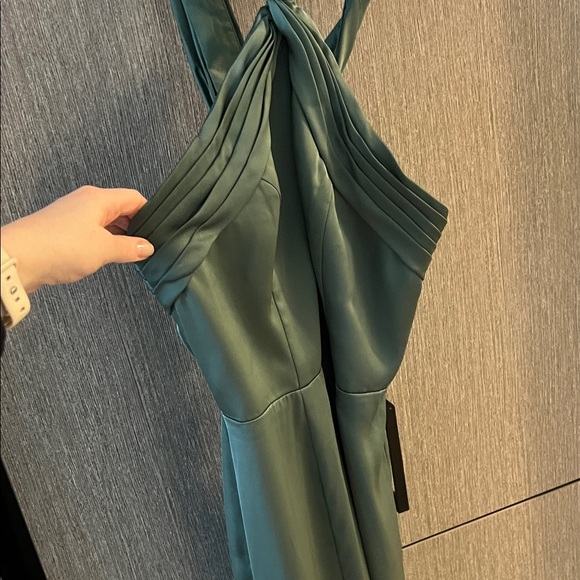 Azazie Strapless Green Dress - Picture 9 of 11